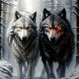 Wolf 5d Diy Diamond Painting Diamant Malerei Set FL2005