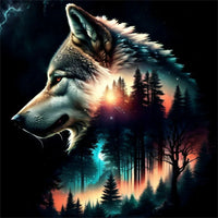 Wolf 5d Diy Diamond Painting Diamant Malerei Set FL2006