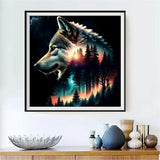 Wolf 5d Diy Diamond Painting Diamant Malerei Set FL2006