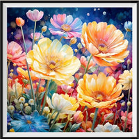 Blume 5d Diy Diamond Painting Diamant Malerei Set FL2012