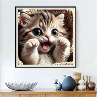 Katze 5d Diamond Painting /Diamant Malerei Set FL2026