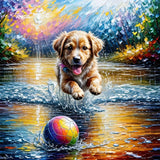 Hund 5d Diy Diamond Painting Diamant Malerei Set FL2028