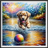 Hund 5d Diy Diamond Painting Diamant Malerei Set FL2028