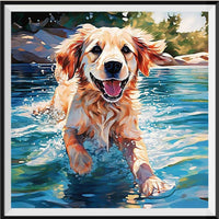 Hund 5d Diy Diamond Painting Diamant Malerei Set FL2029