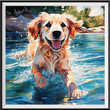 Hund 5d Diy Diamond Painting Diamant Malerei Set FL2029