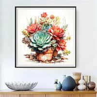 Kaktu 5d Diy Diamond Painting Diamant Malerei Set FL2036