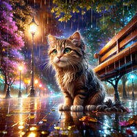Katze 5d Diamond Painting /Diamant Malerei Set FL2051