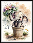 Elefant 5d Diy Diamond Painting Diamant Malerei Set FL2298