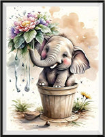 Elefant 5d Diy Diamond Painting Diamant Malerei Set FL2298