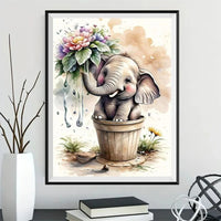 Elefant 5d Diy Diamond Painting Diamant Malerei Set FL2298