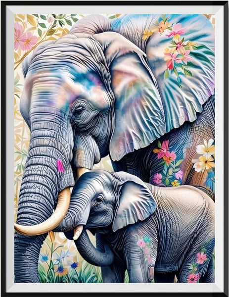 Elefant 5d Diy Diamond Painting Diamant Malerei Set FL2300