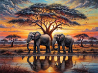 Elefant 5d Diy Diamond Painting Diamant Malerei Set FL2388
