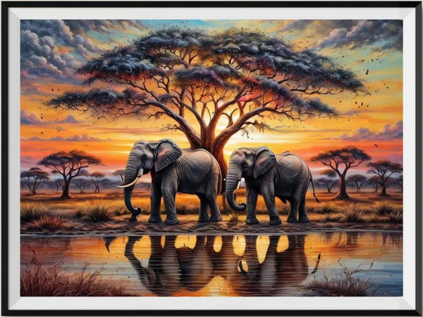 Elefant 5d Diy Diamond Painting Diamant Malerei Set FL2388