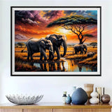 Elefant 5d Diy Diamond Painting Diamant Malerei Set FL2389
