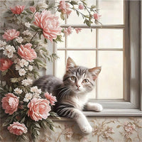 Katze 5d Diamond Painting /Diamant Malerei Set FL3152