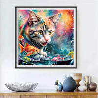 Katze 5d Diamond Painting /Diamant Malerei Set FL3154