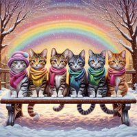 Katze 5d Diamond Painting /Diamant Malerei Set FL3157