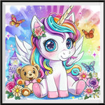 Einhorn 5d Diy Diamond Painting Diamant Malerei Set FL3196