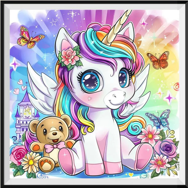 Einhorn 5d Diy Diamond Painting Diamant Malerei Set FL3196