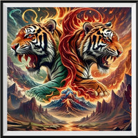 Tiger 5d Diy Diamond Painting Diamant Malerei Set FL3205