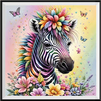 Zebra 5d Diy Diamond Painting Diamant Malerei Set FL3315