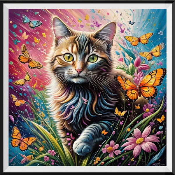 Katze 5d Diamond Painting /Diamant Malerei Set FL3471