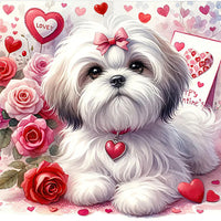 Hund 5d Diy Diamond Painting Diamant Malerei Set FL3474