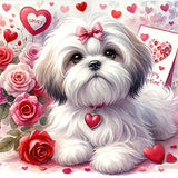 Hund 5d Diy Diamond Painting Diamant Malerei Set FL3474