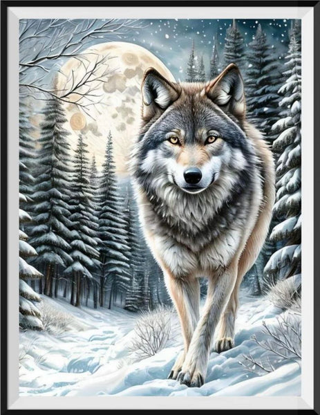 Wolf 5d Diy Diamond Painting Diamant Malerei Set FL3529