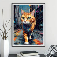 Katze 5d Diy Diamond Painting Diamant Malerei Set FL3576