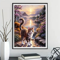 Katze 5d Diy Diamond Painting Diamant Malerei Set FL3580