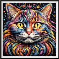 Katze 5d Diamond Painting /Diamant Malerei Set FL4006