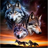 Wolf 5d Diy Diamond Painting Diamant Malerei Set FL4127