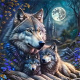 Wolf 5d Diy Diamond Painting Diamant Malerei Set FL4128