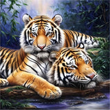 Tiger 5d Diy Diamond Painting Diamant Malerei Set FL4208