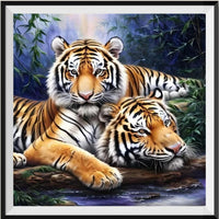 Tiger 5d Diy Diamond Painting Diamant Malerei Set FL4208