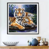 Tiger 5d Diy Diamond Painting Diamant Malerei Set FL4208