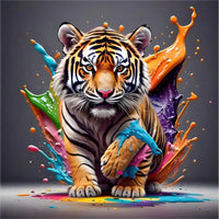 Tiger 5d Diy Diamond Painting Diamant Malerei Set FL4209