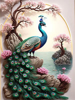 Pfau 5d Diy Diamond Painting Diamant Malerei Set FL4399