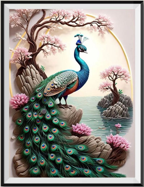 Pfau 5d Diy Diamond Painting Diamant Malerei Set FL4399