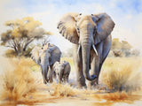 Elefant 5d Diy Diamond Painting Diamant Malerei Set FL4449