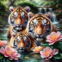 Tiger 5d Diy Diamond Painting Diamant Malerei Set FL8003