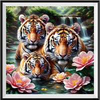 Tiger 5d Diy Diamond Painting Diamant Malerei Set FL8003