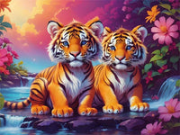 Tiger 5d Diy Diamond Painting Diamant Malerei Set FL8070