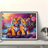 Tiger 5d Diy Diamond Painting Diamant Malerei Set FL8070