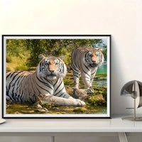 Tiger 5d Diy Diamond Painting Diamant Malerei Set FL8071