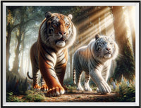 Tiger 5d Diy Diamond Painting Diamant Malerei Set FL8072