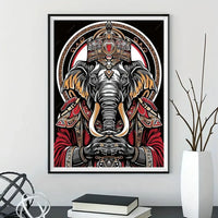 Elefant 5d Diy Diamond Painting Diamant Malerei Set FL8142