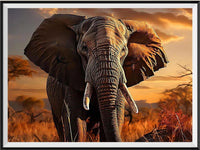 Elefant 5d Diy Diamond Painting Diamant Malerei Set FL8157
