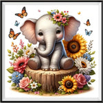 Elefant 5d Diy Diamond Painting Diamant Malerei Set FL8162